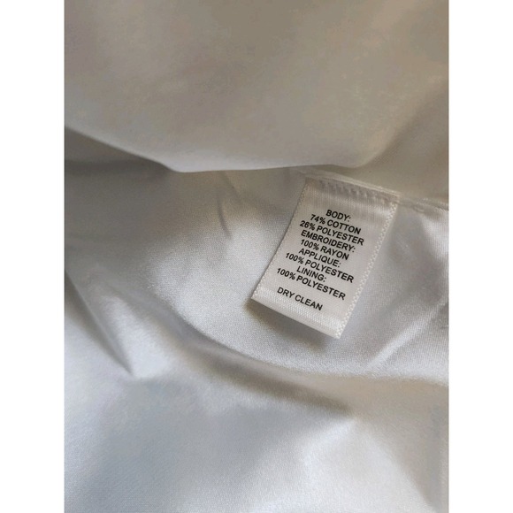 NWT White House Black Market Rose Floral Bustier Top Black White Size 10 - Picture 4 of 6